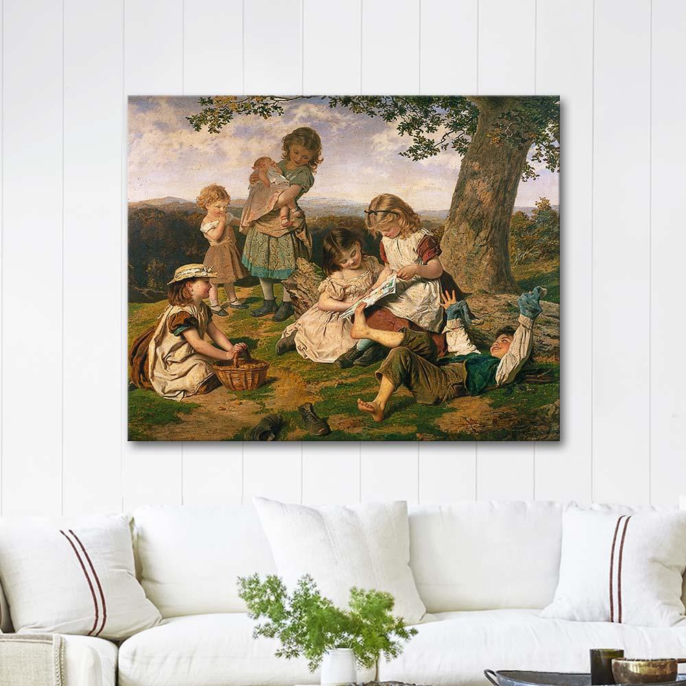The Children's Story Book by Sophie Gengembre Anderson as Art Print