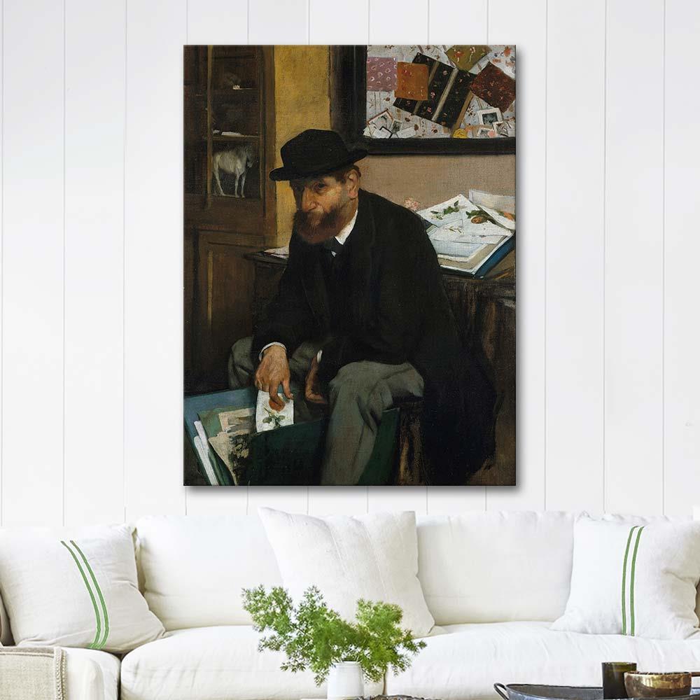 The Collector of Prints by Edgar Degas as Art Print