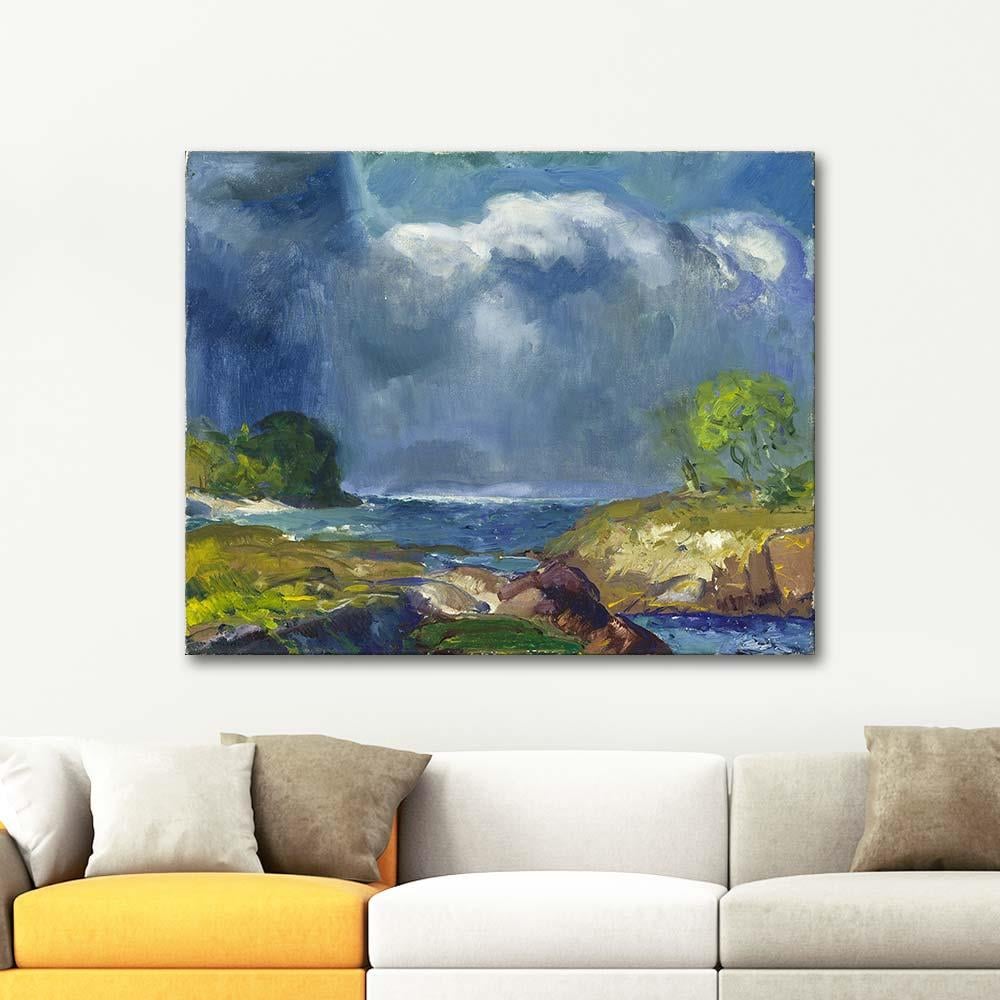 George Wesley Bellows Yaklaşan Fırtına Kanvas Tablo