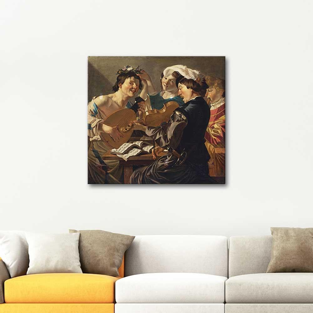The Concert by Dirck van Baburen as Art Print