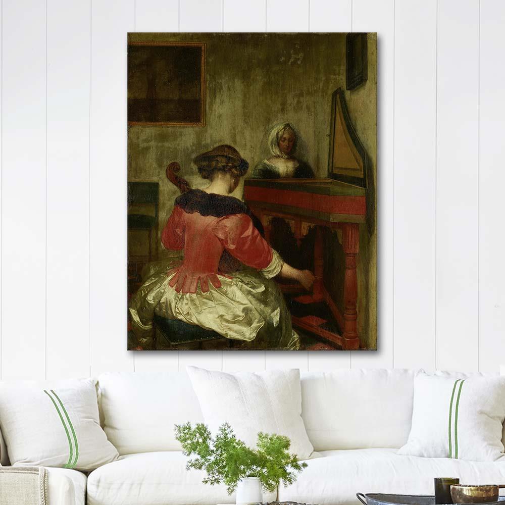Gerard ter Borch Konser Kanvas Tablo