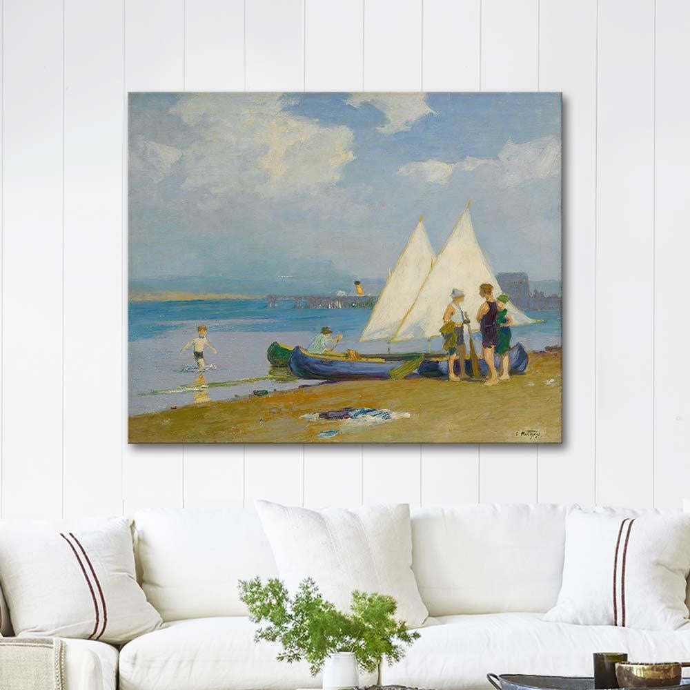 The Conference by Edward Henry Potthast as Art Print
