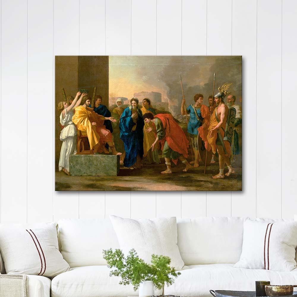The Continence of Scipio by Nicolas Poussin as Art Print