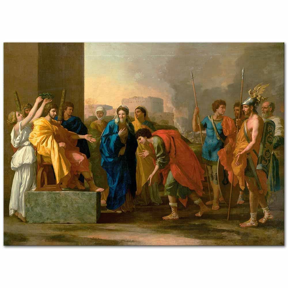 The Continence of Scipio by Nicolas Poussin as Art Print
