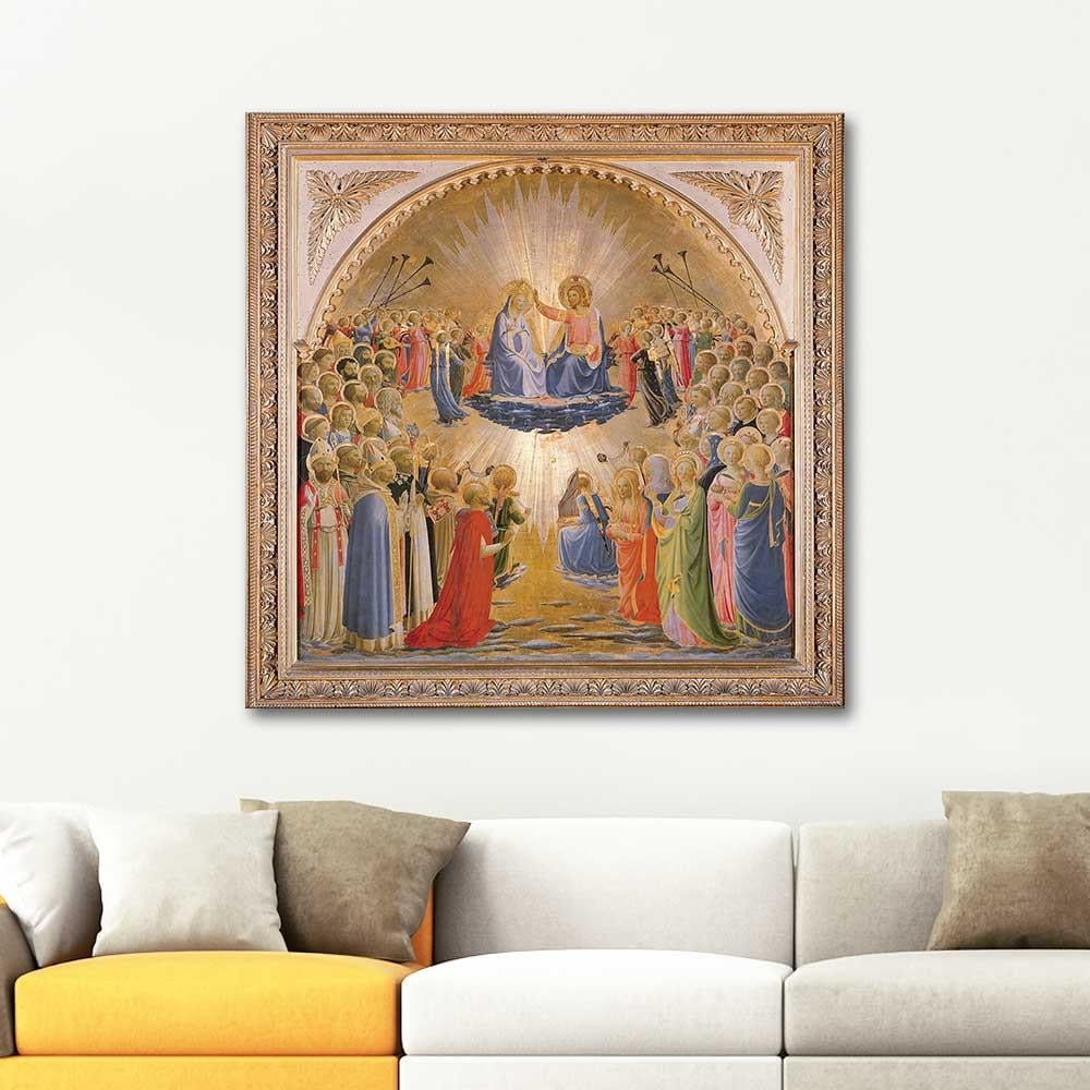 The Coronation of the Virgin by Fra Angelico as Art Print