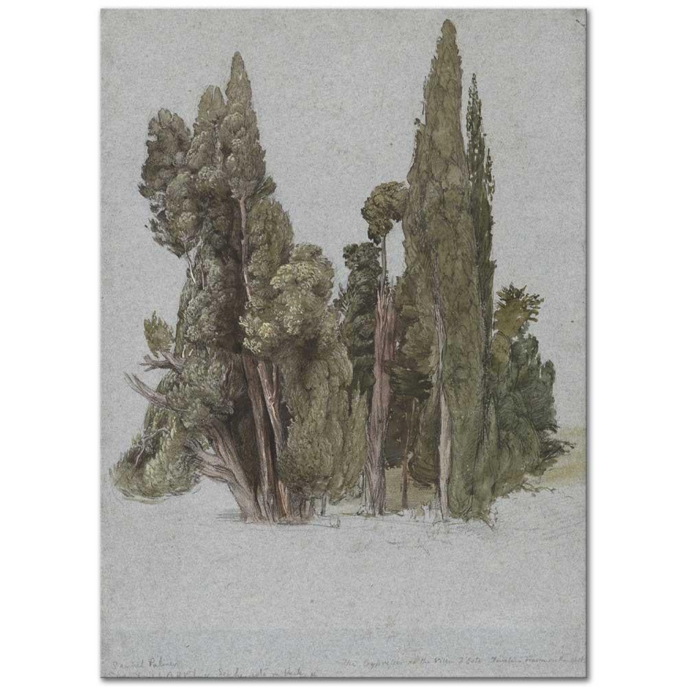 Samuel Palmer Villa d'Este'deki Selviler Tivoli Kanvas Tablo