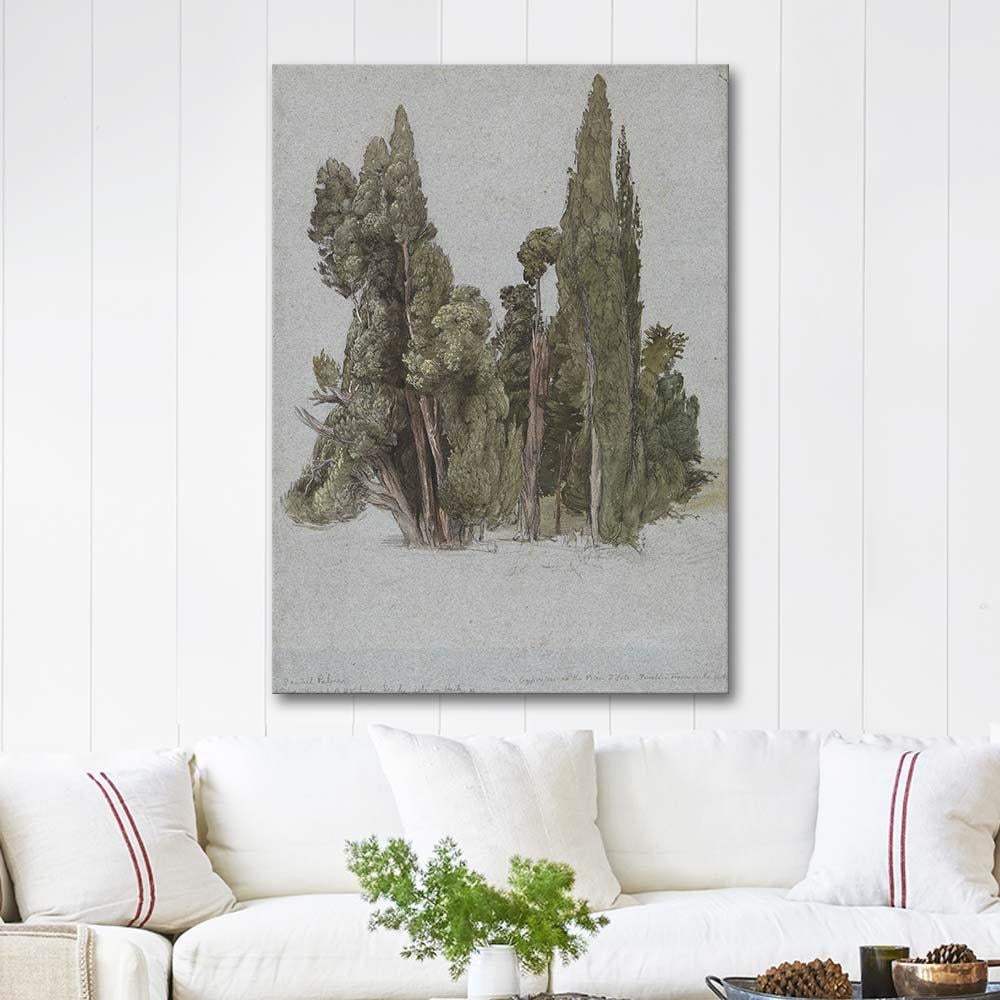 Samuel Palmer Villa d'Este'deki Selviler Tivoli Kanvas Tablo