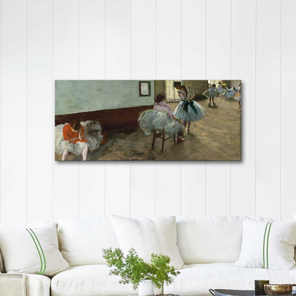 The Dance Lesson by Edgar Degas as Art Print