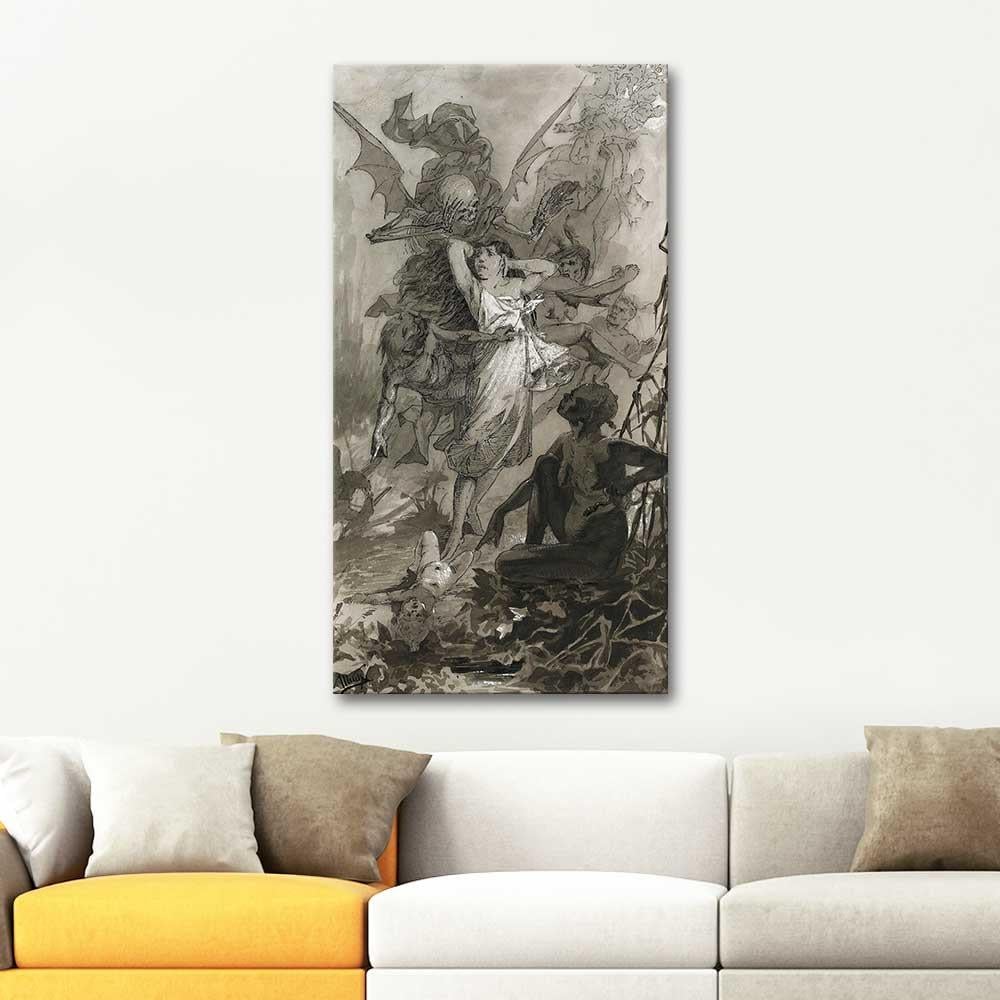 The Dance of Death by Alphonse Mucha as Art Print