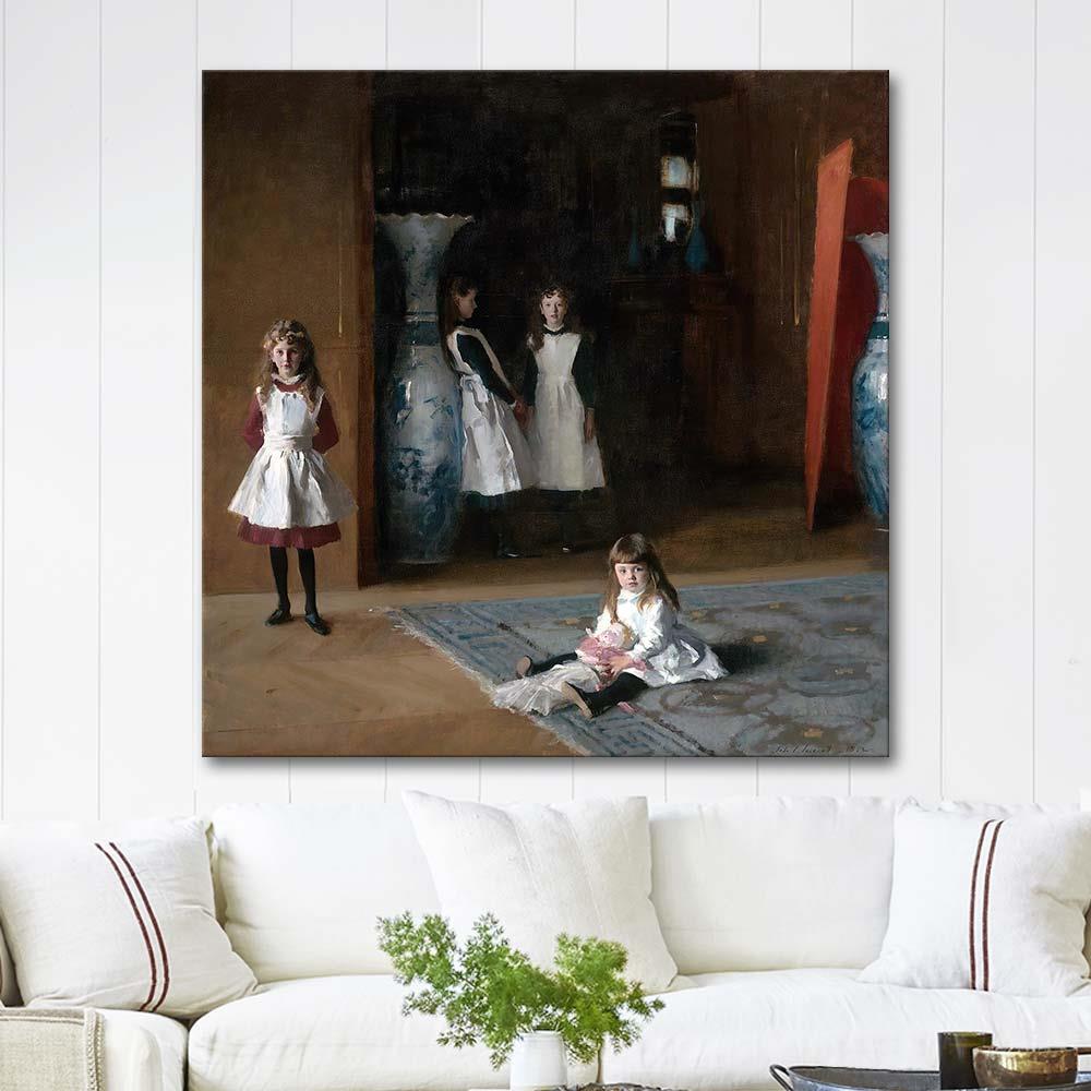 The Daughters of Edward Darley Boit by John Singer Sargent as Art Print