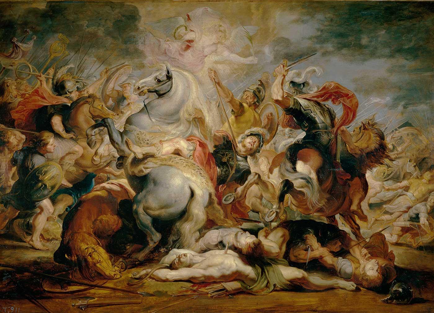 Peter Paul Rubens Konsül Decius Mus'un Ölümü Kanvas Tablo