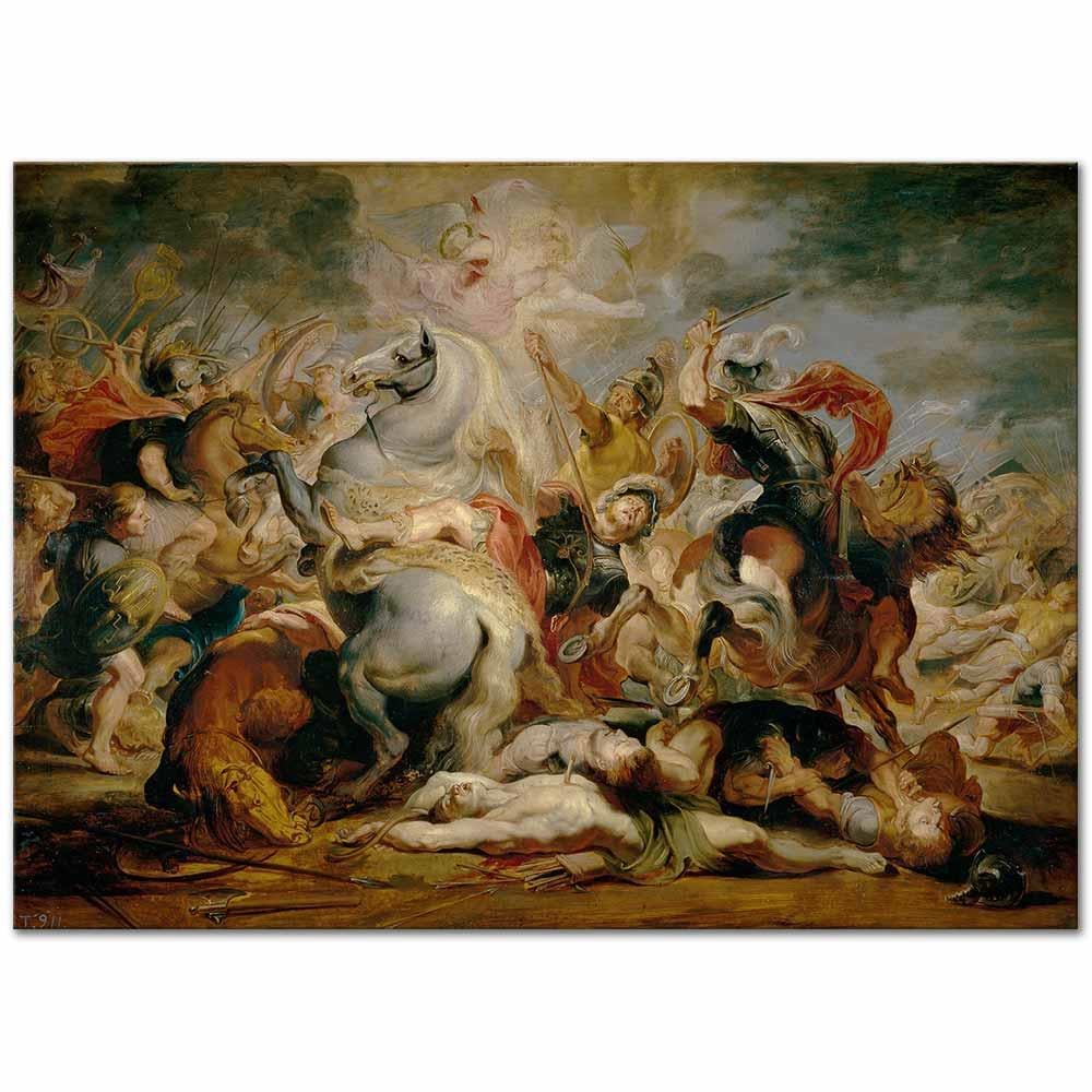 Peter Paul Rubens Konsül Decius Mus'un Ölümü Kanvas Tablo