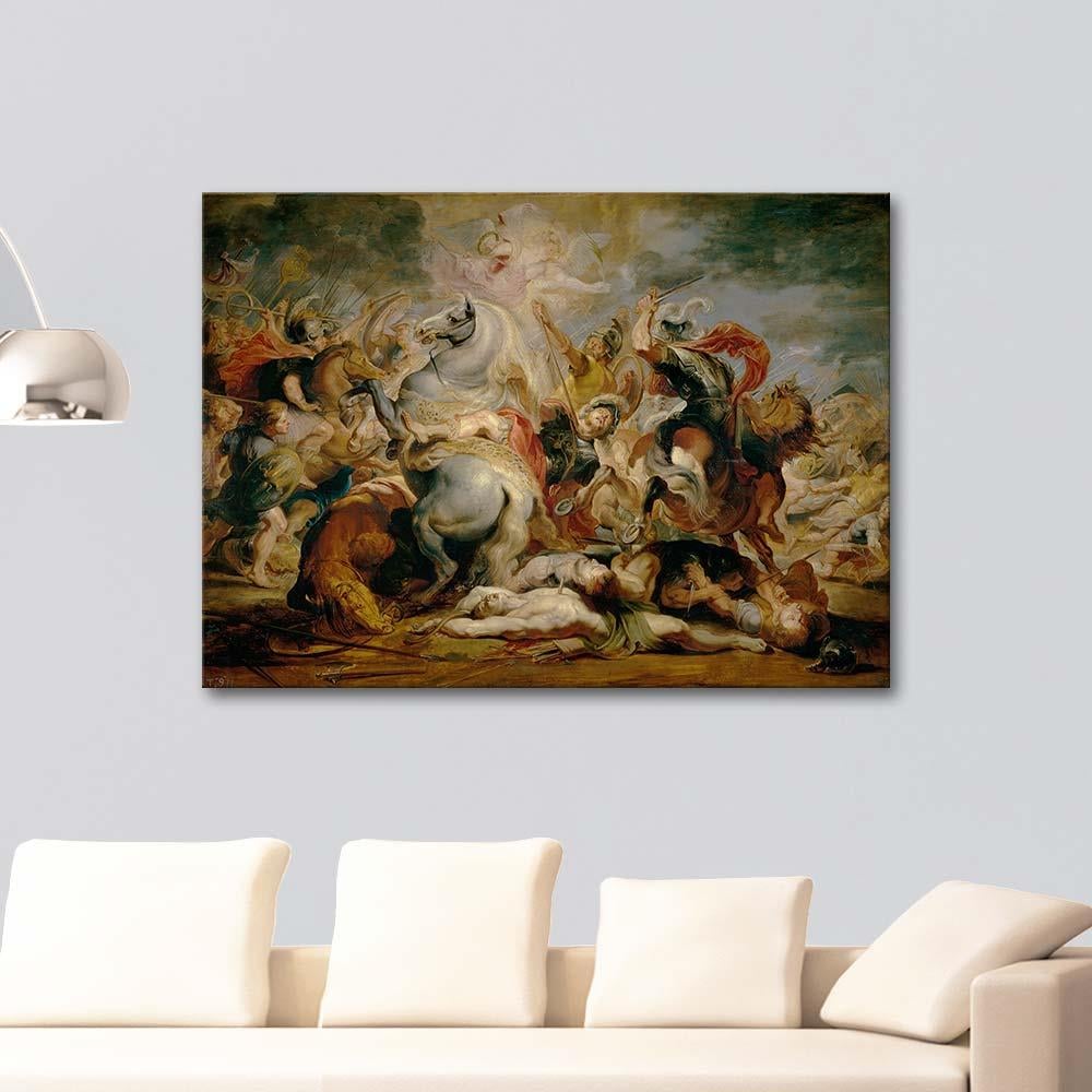 Peter Paul Rubens Konsül Decius Mus'un Ölümü Kanvas Tablo