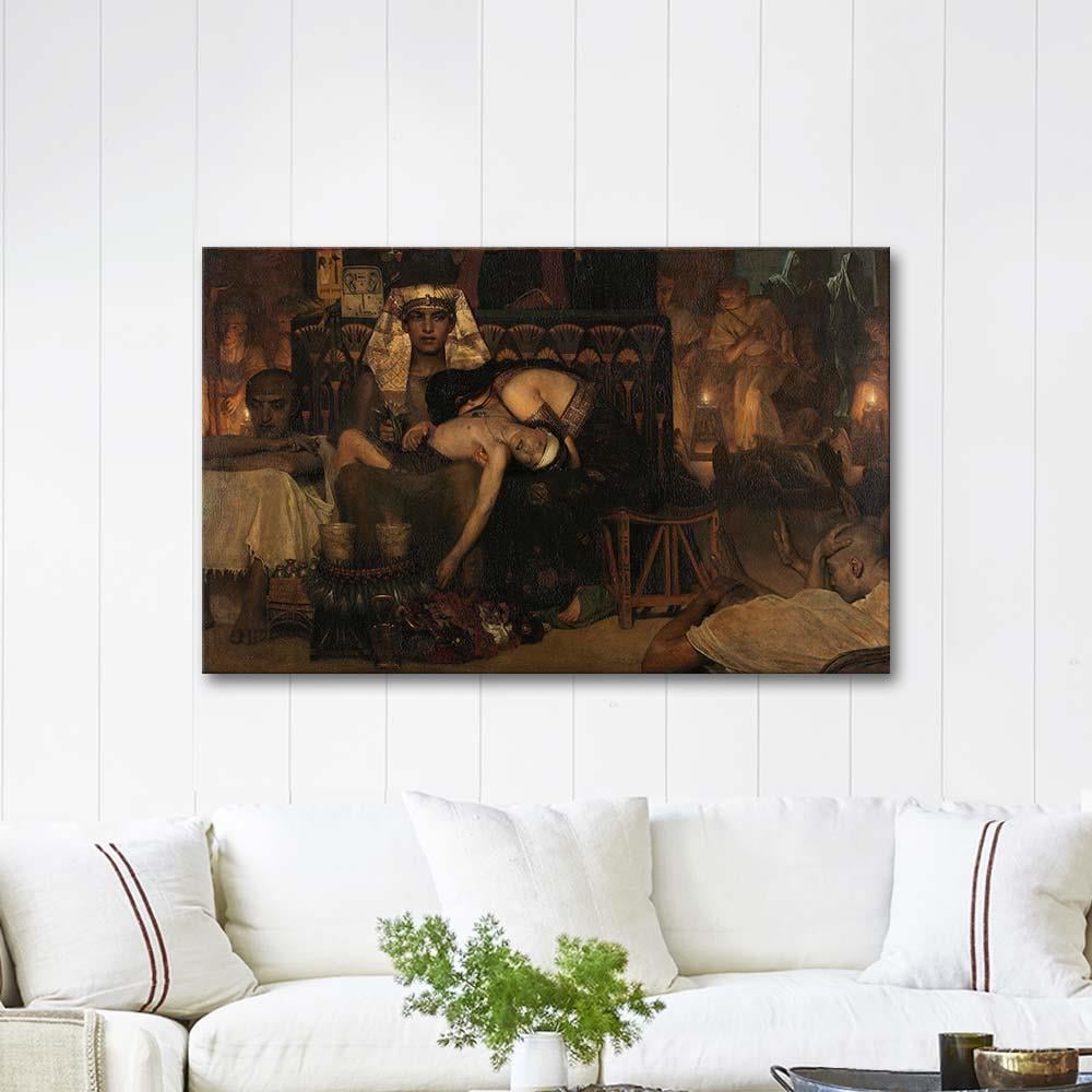 Sir Lawrence Alma-Tadema Firavunun İlk Oğlunun Ölümü Kanvas Tablo