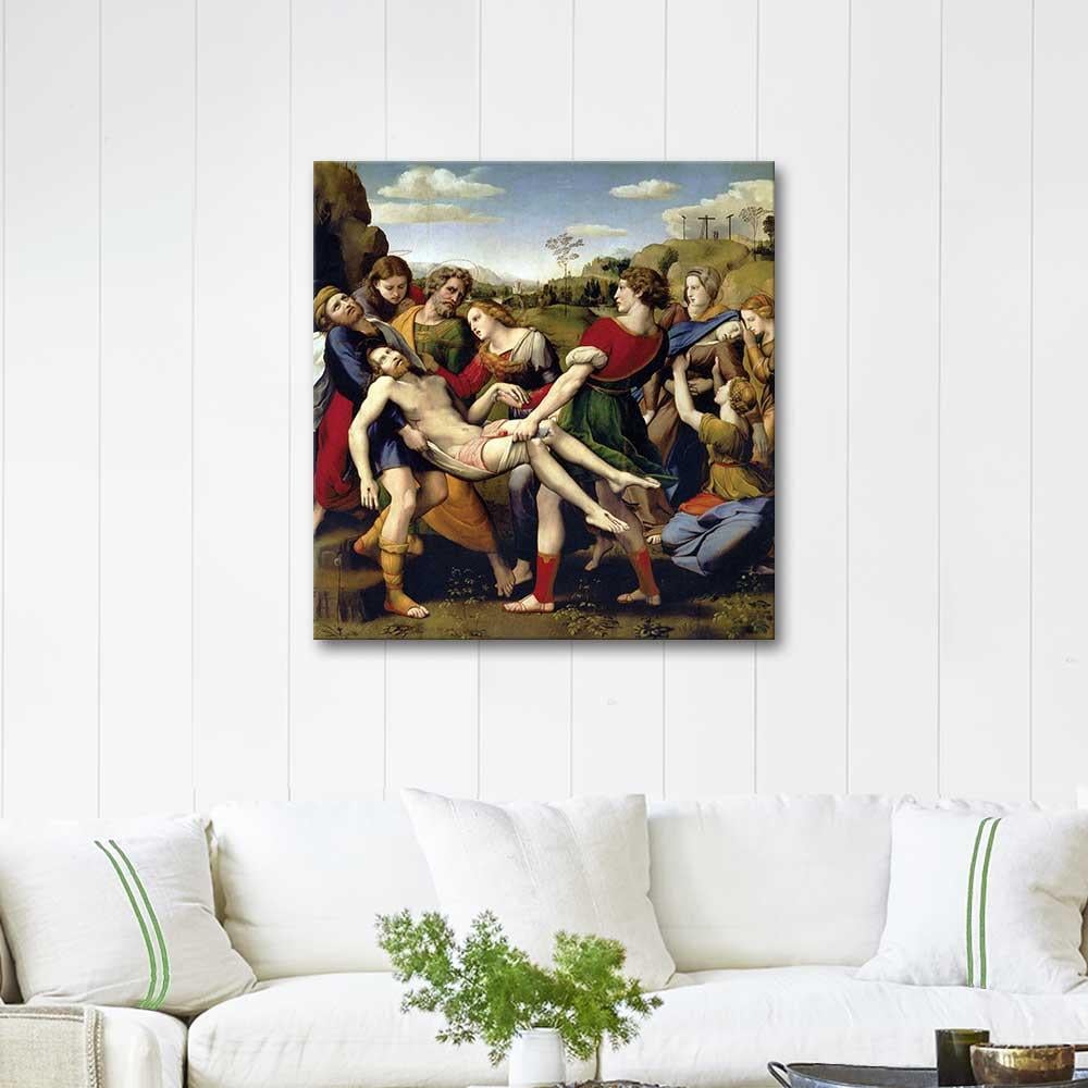 Raphael İsa'nın Gömü Hazırlığı Kanvas Tablo