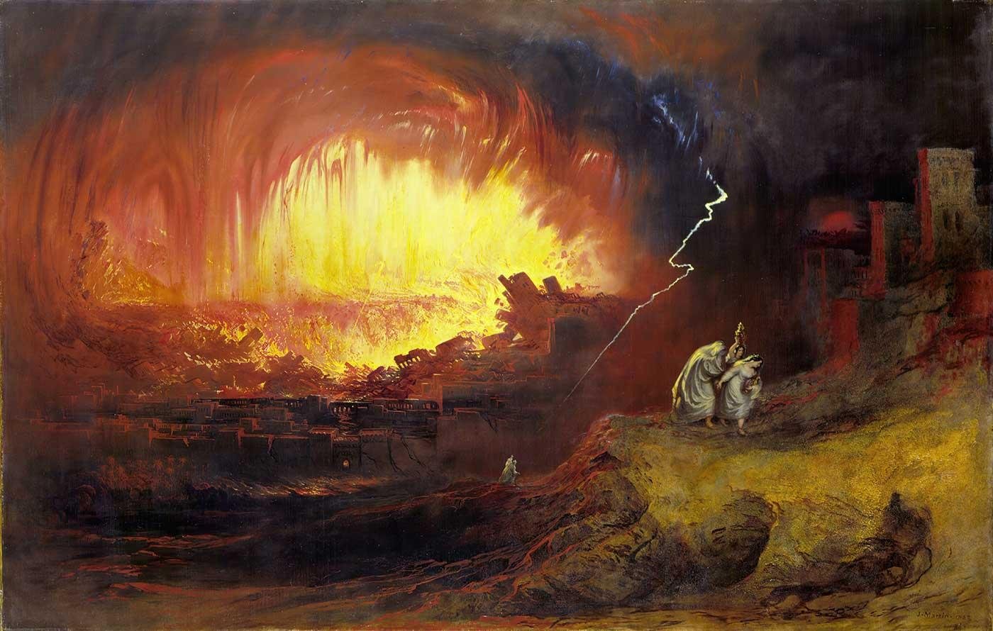 John Martin Sodom ve Gomorrah'ın Yıkılışı Kanvas Tablo