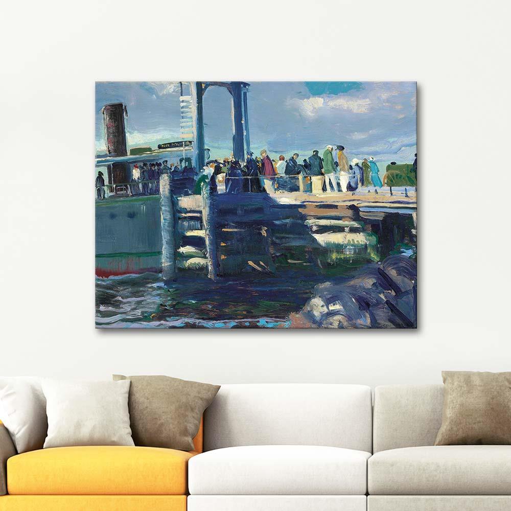 George Wesley Bellows Rıhtım Kanvas Tablo