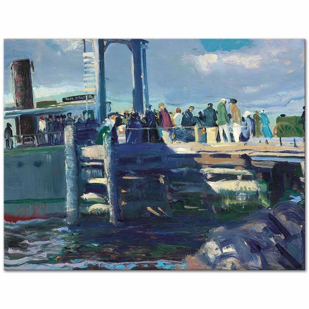 George Wesley Bellows Rıhtım Kanvas Tablo