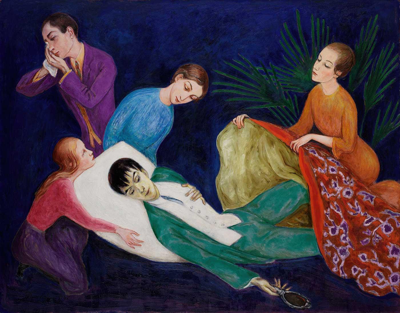 Nils Dardel Züppenin Ölümü Kanvas Tablo