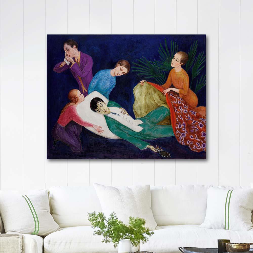 Nils Dardel Züppenin Ölümü Kanvas Tablo