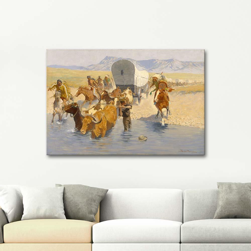 The Emigrants by Frederic Remington as Art Print