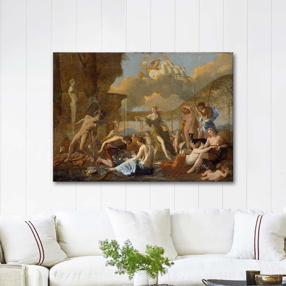 The Empire of Flora by Nicolas Poussin as Art Print