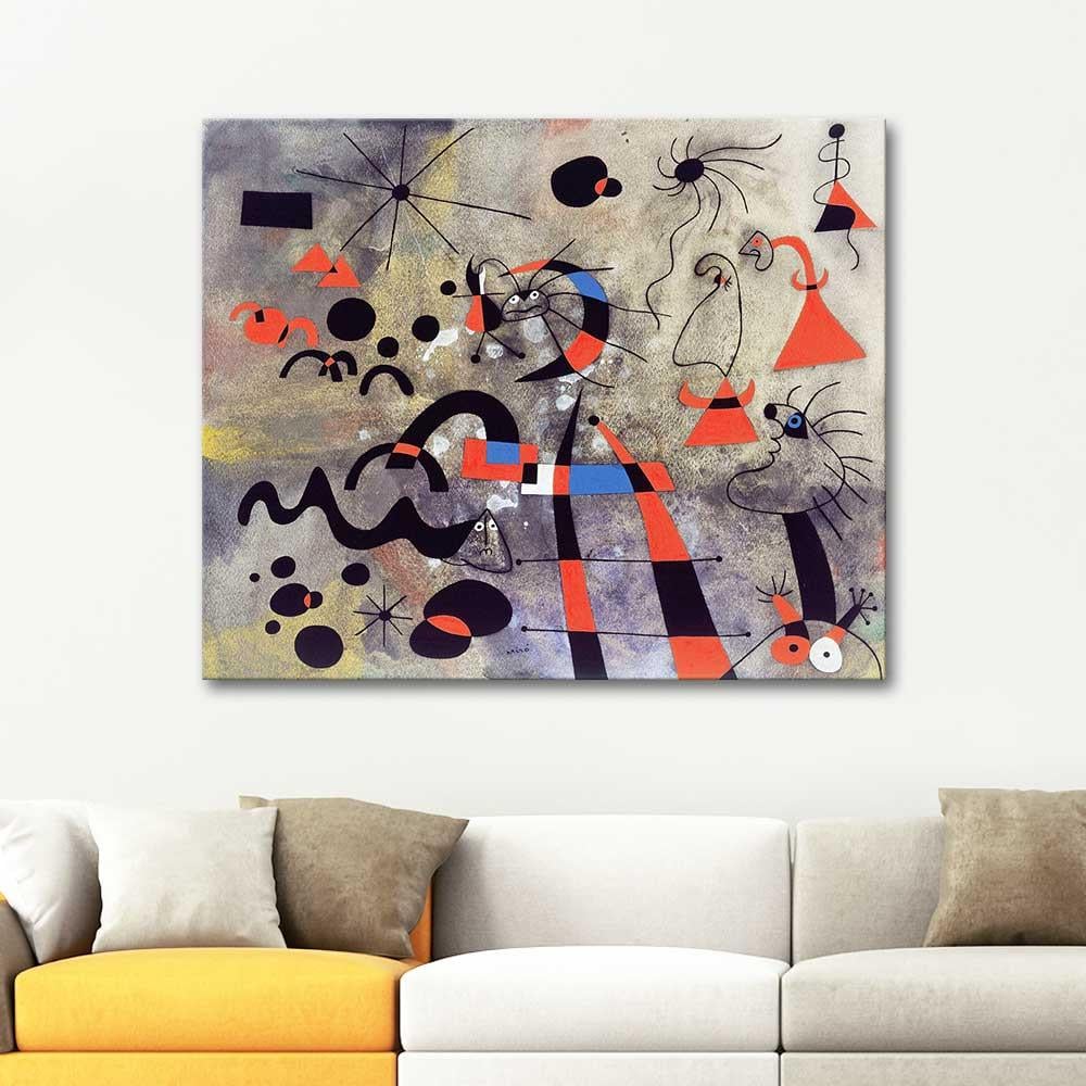 Joan Miro Kaçış Merdiveni Kanvas Tablo