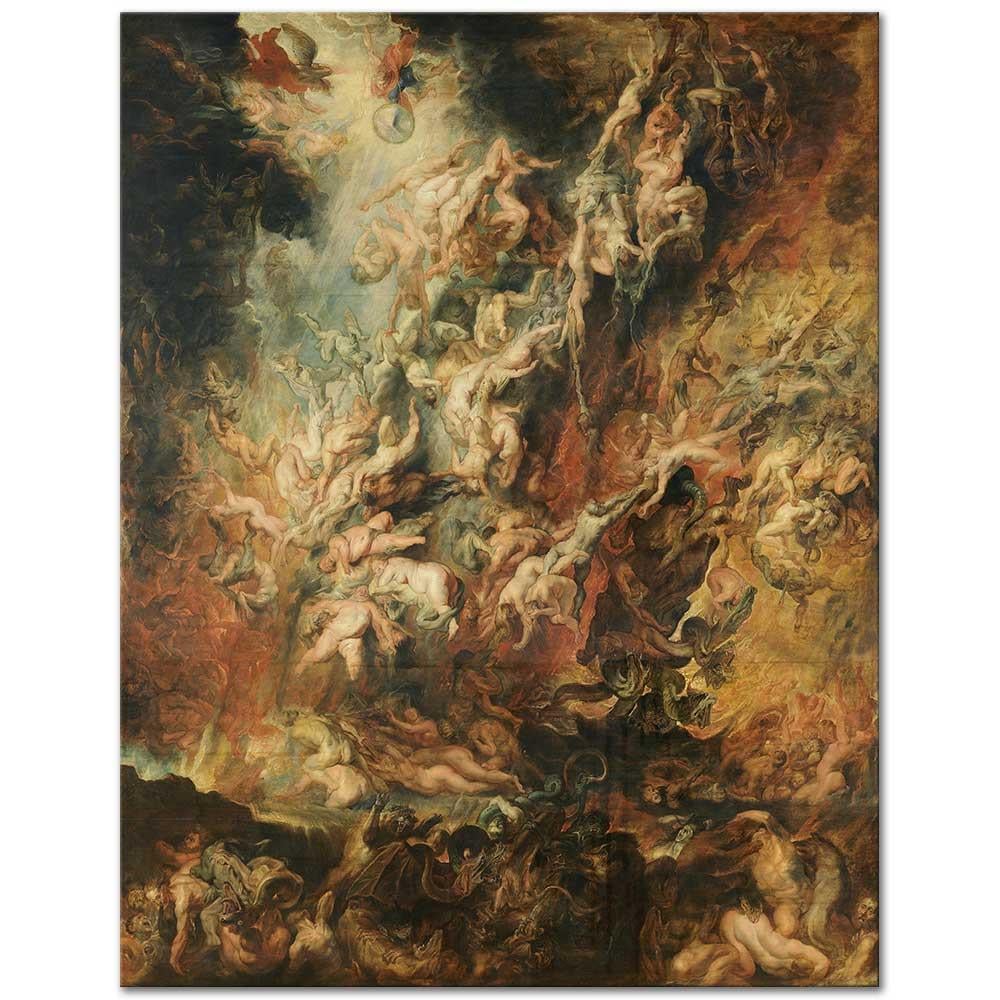 Peter Paul Rubens Asi Meleklerin Düşüşü Kanvas Tablo