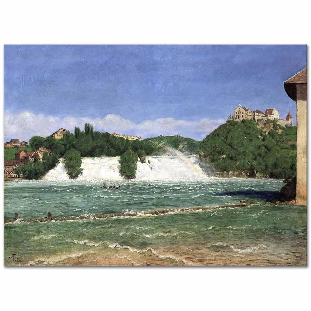 The Falls of the Rhine at Schaffhausen by Hans Thoma as Art Print
