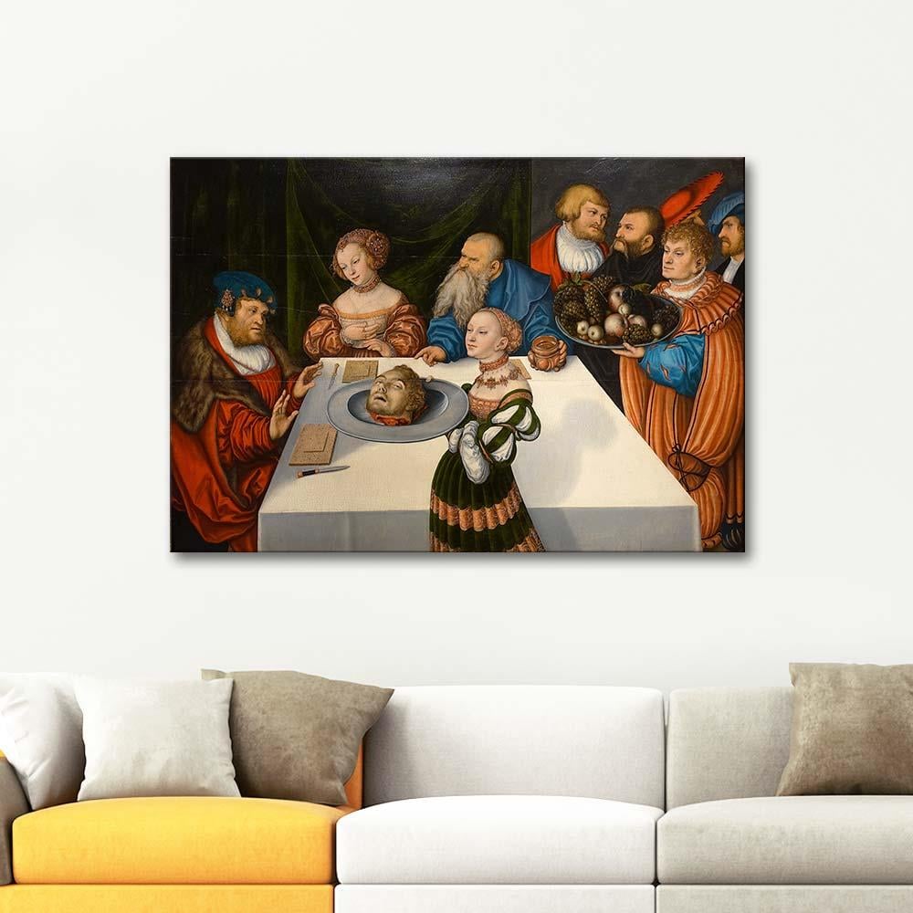 The Feast of Herod by Lucas Cranach as Art Print
