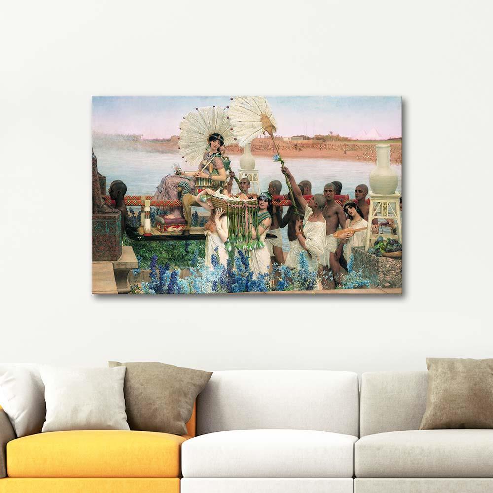 Sir Lawrence Alma Tadema Musa'nın Bulunuşu Kanvas Tablo