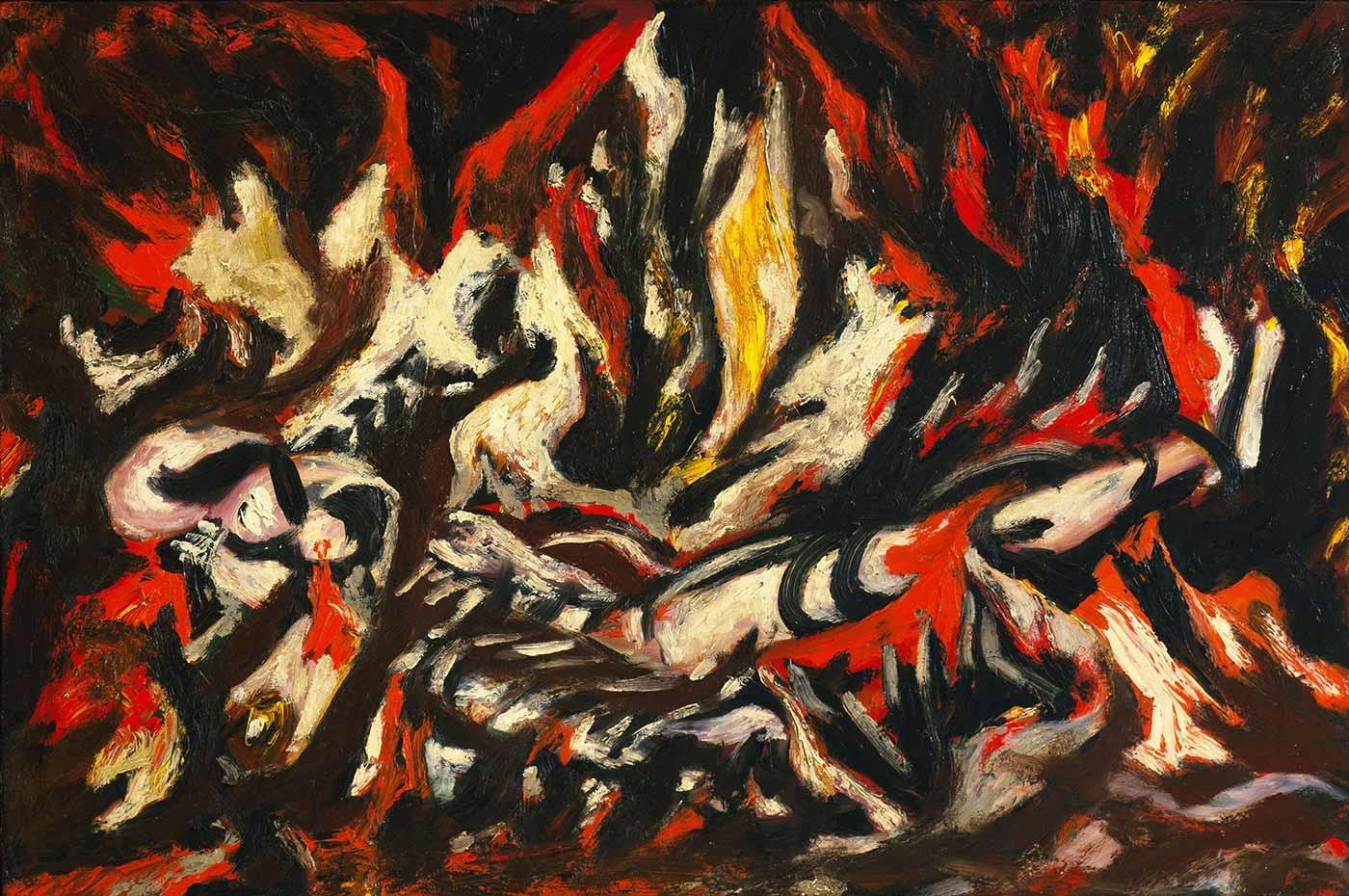 Jackson Pollock Alev Kanvas Tablo