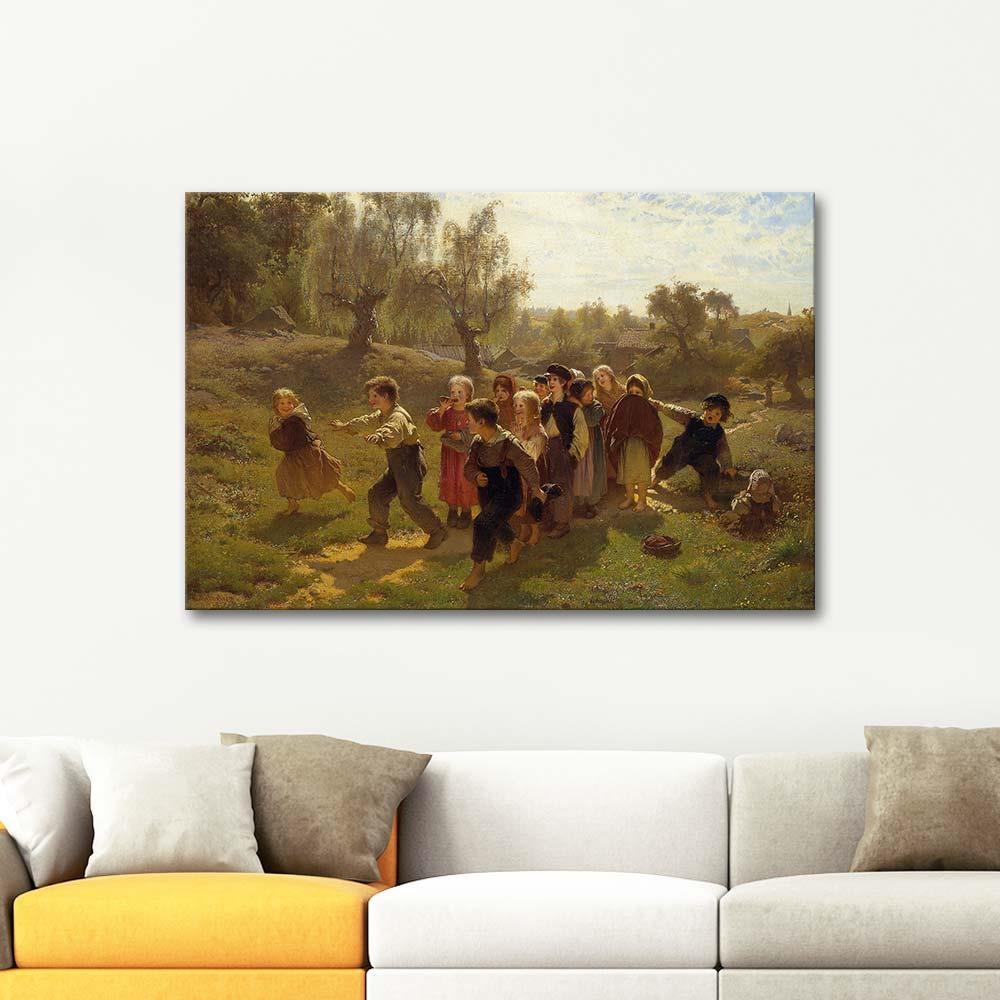 The Game by August Malmström as Art Print
