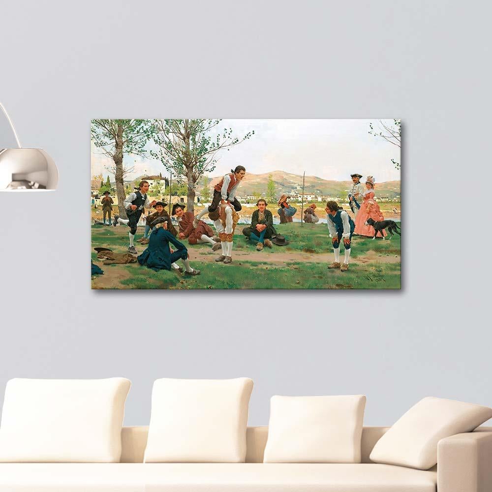 The Game of Leapfrog by Raffaello Sorbi as Art Print