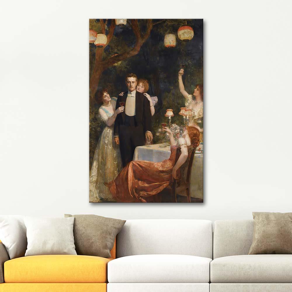 John Collier Armida Bahçesi Kanvas Tablo
