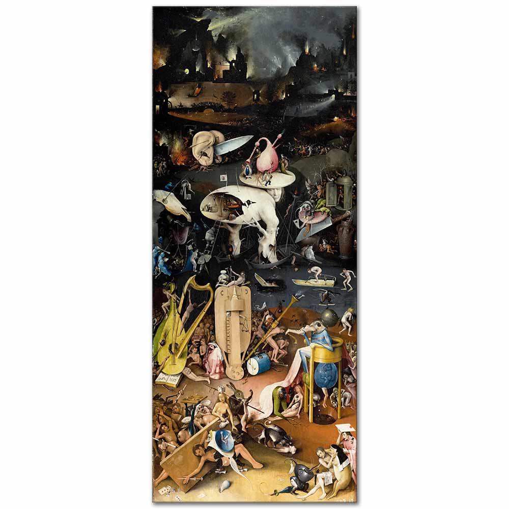 Hieronymus Bosch Dünyevi Tatlar Bahçesi Cehennem Kanvas Tablo