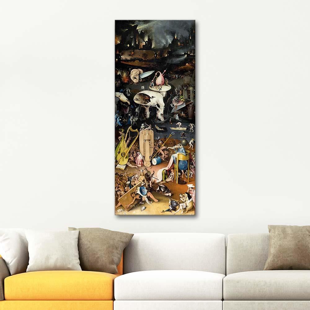 Hieronymus Bosch Dünyevi Tatlar Bahçesi Cehennem Kanvas Tablo