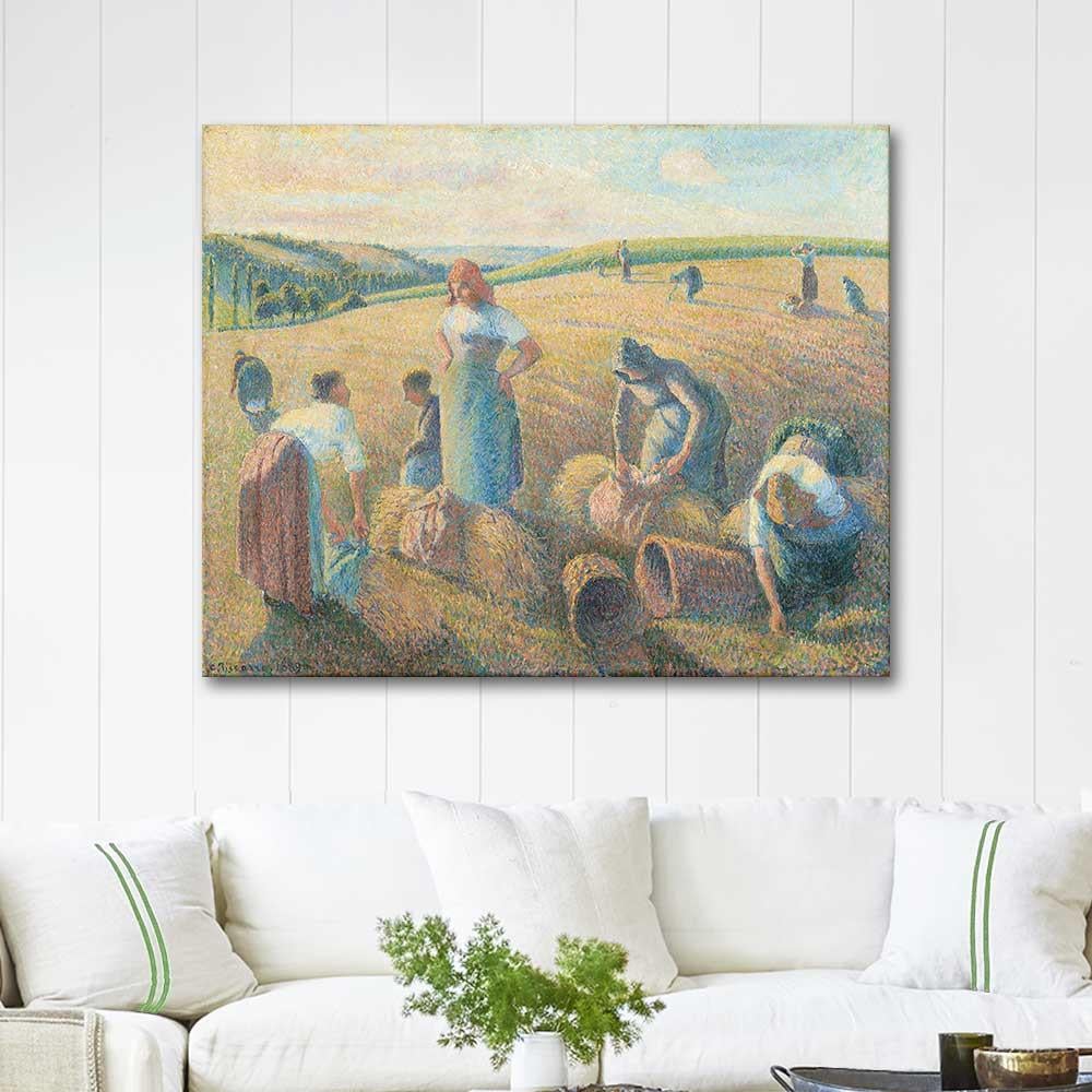 The Gleaners by Camille Pissarro as Art Print