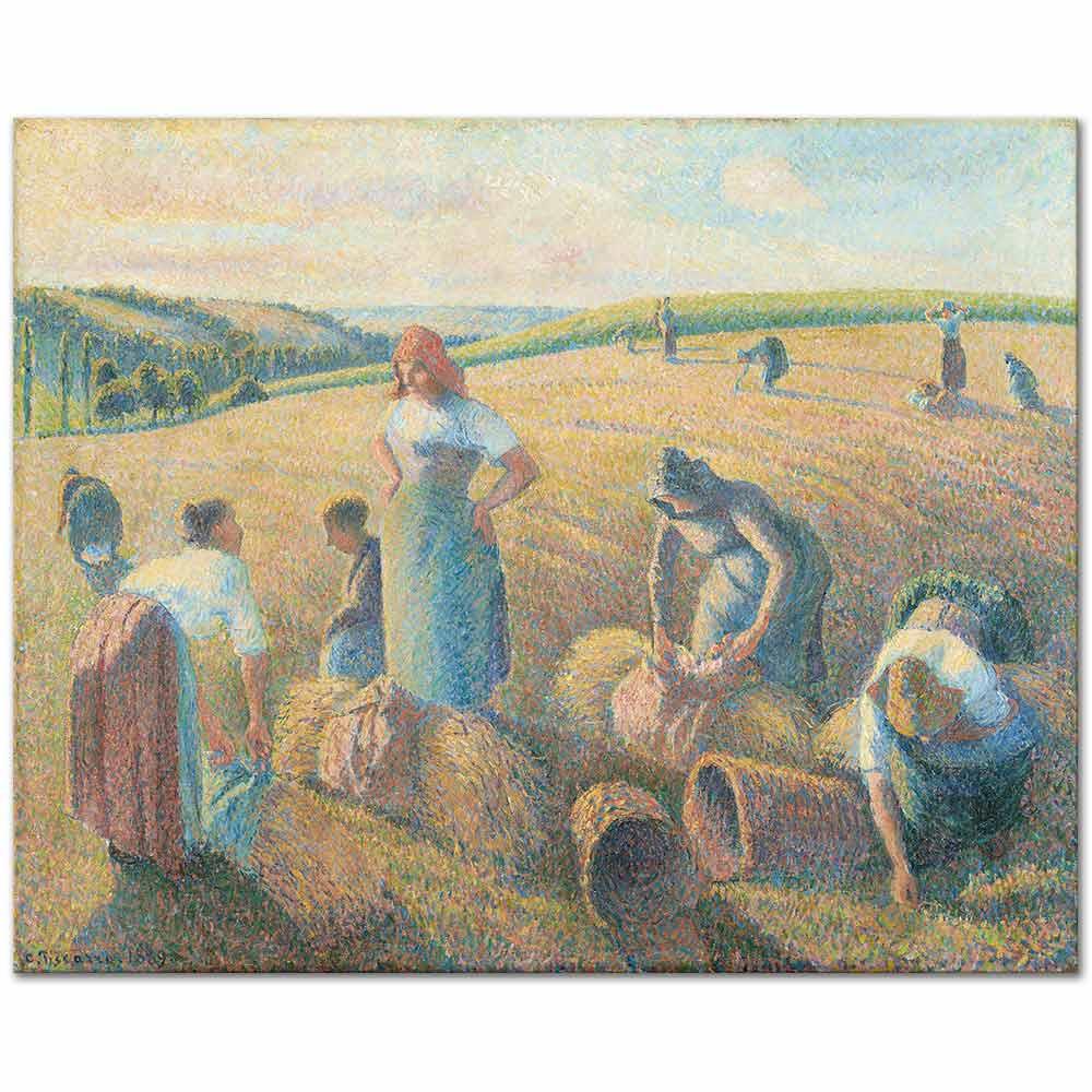 The Gleaners by Camille Pissarro as Art Print
