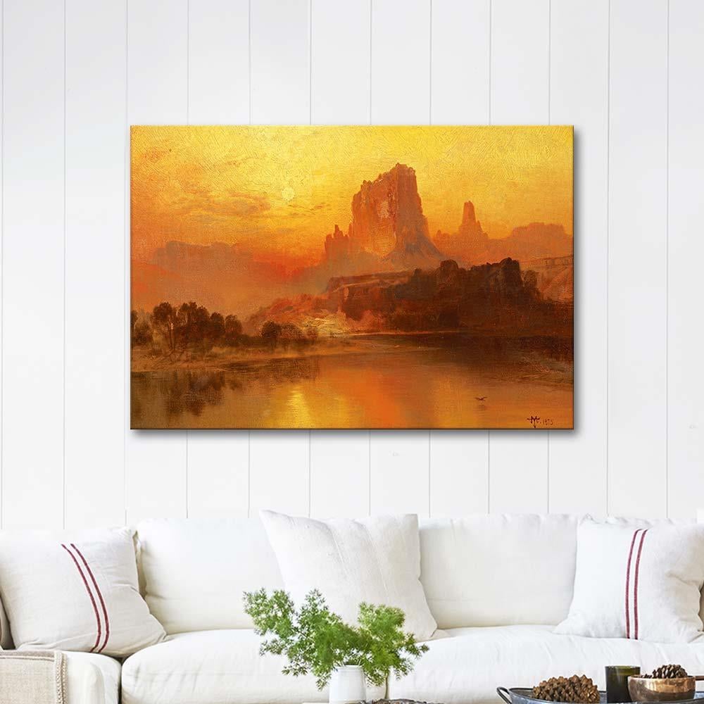 Thomas Moran Altın Saatler Kanvas Tablo