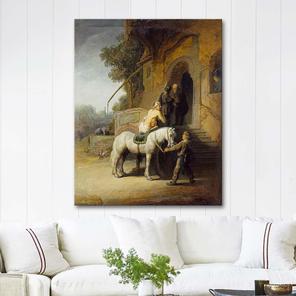 The Good Samaritan by Rembrandt van Rijn as Art Print