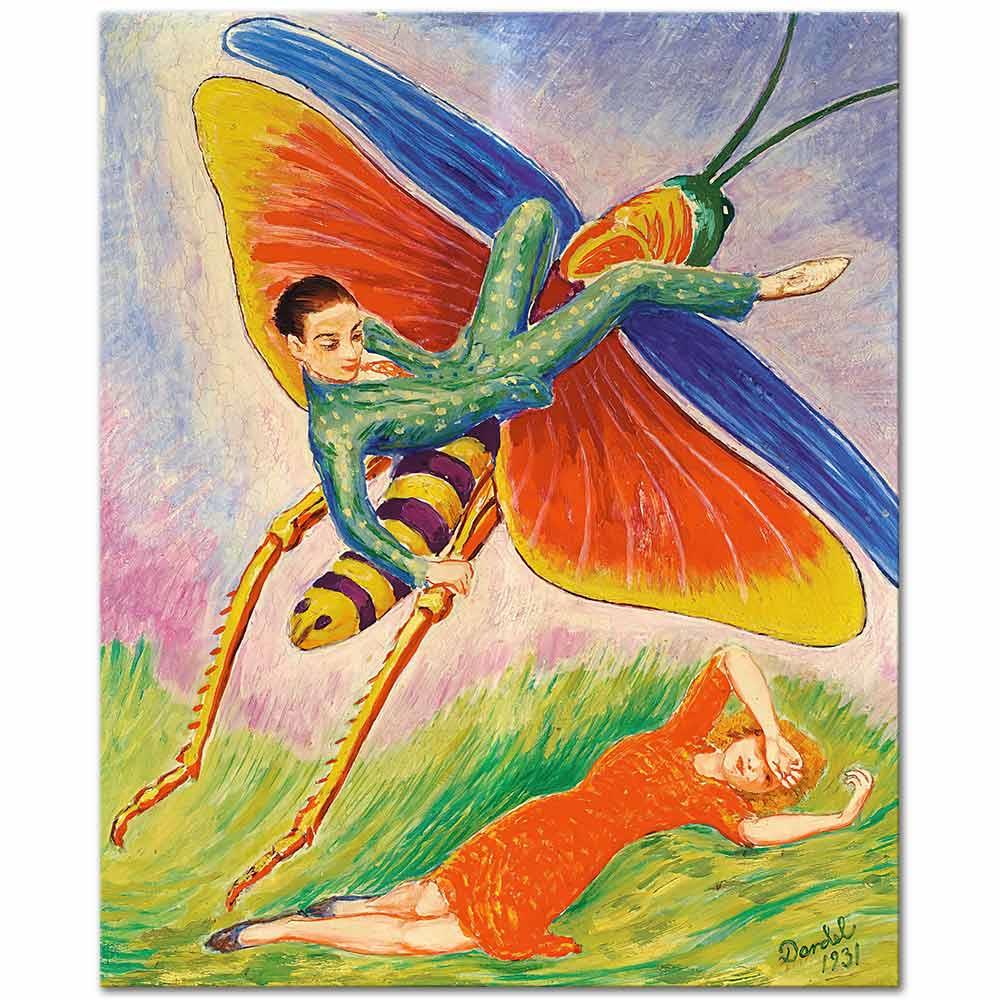 Nils Dardel Çekirge Kanvas Tablo