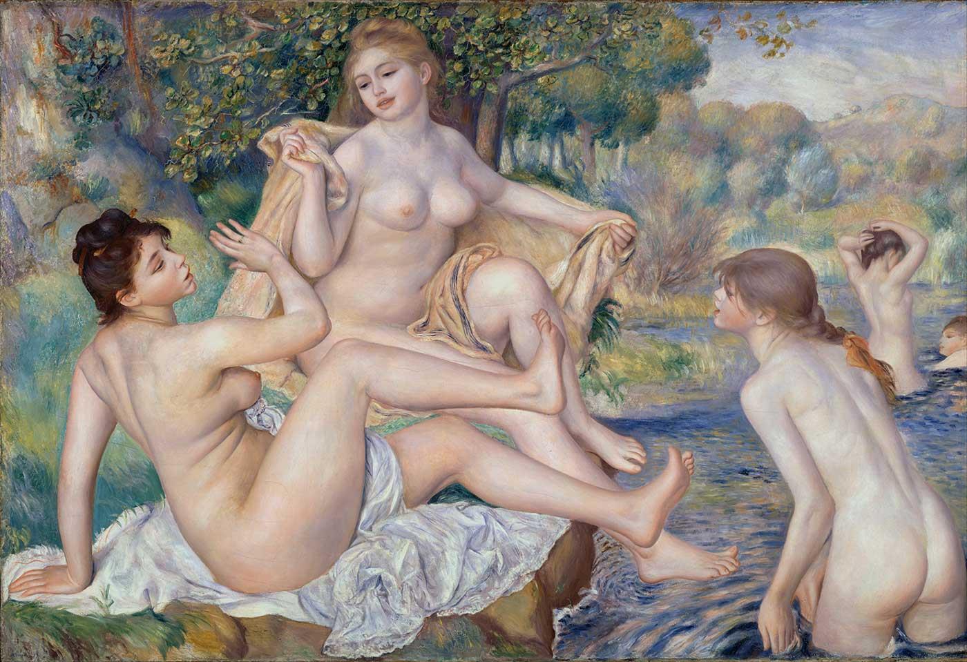 Pierre Auguste Renoir Banyo Yapanlar Kanvas Tablo