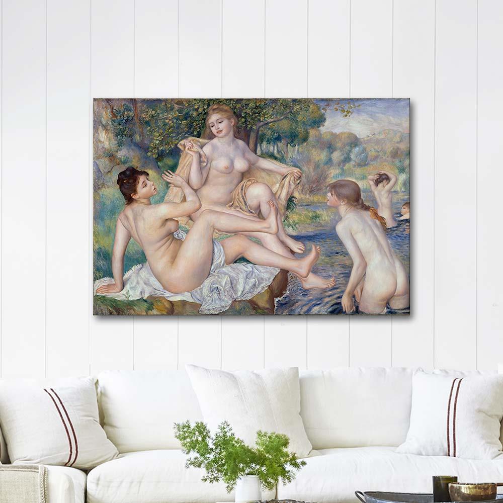 Pierre Auguste Renoir Banyo Yapanlar Kanvas Tablo