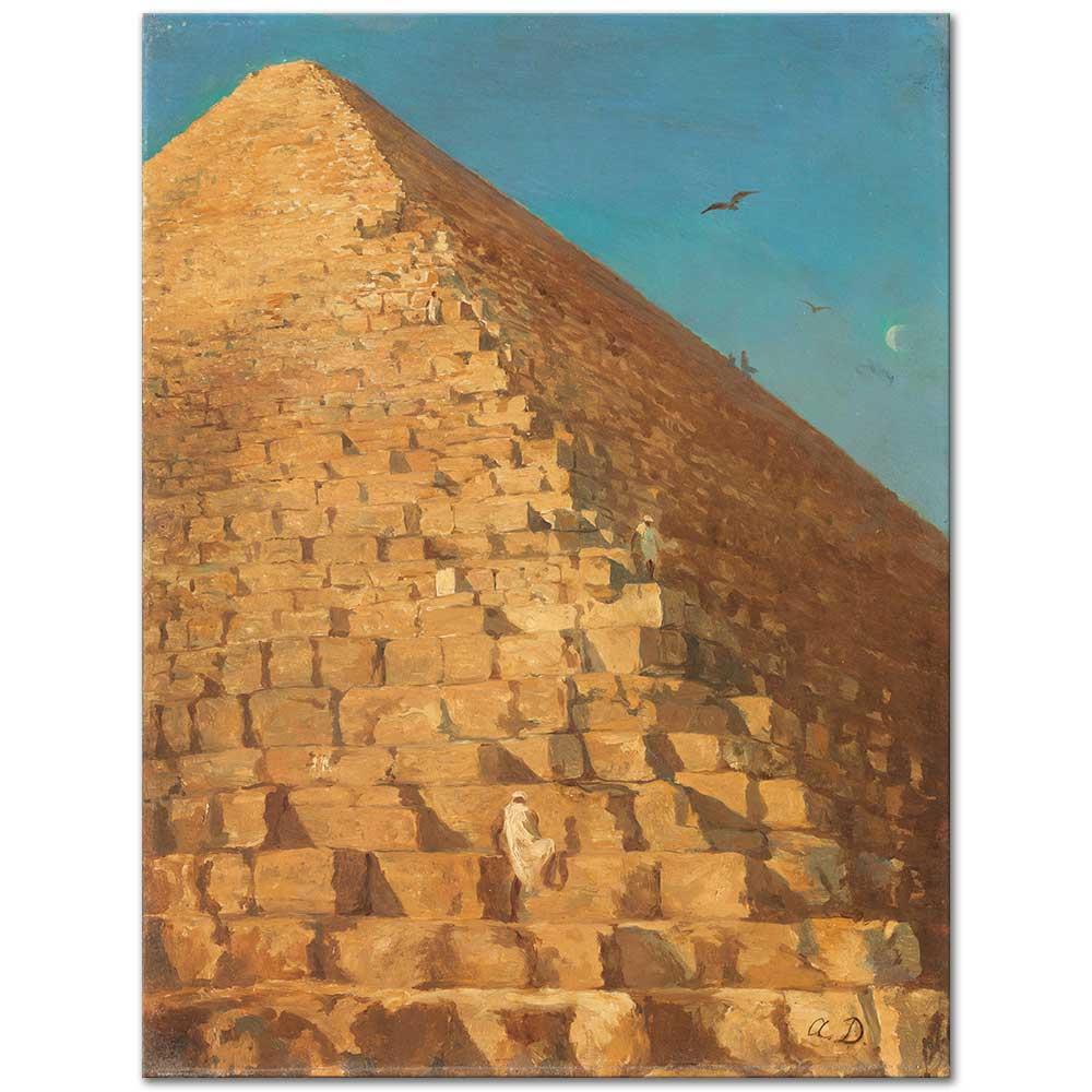 The Great Pyramid Giza by Adrien Dauzats