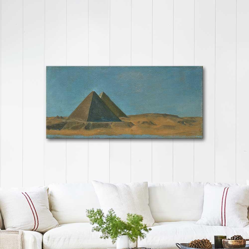 The Great Pyramids by Jean Jules Antoine Lecomte du Nouÿ as Art Print