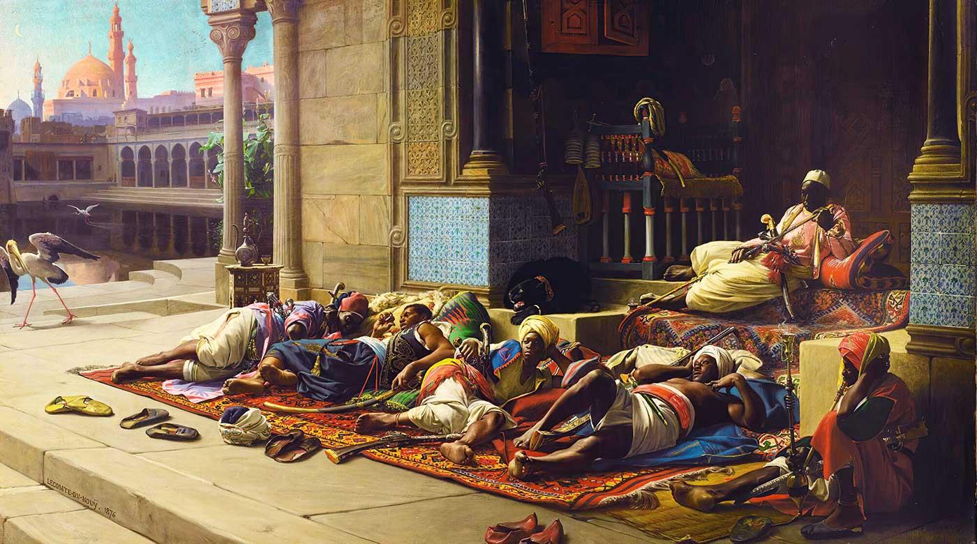 Jean Jules Antoine Lecomte du Nouÿ Harem Kapısı Kahire Kanvas Tablo