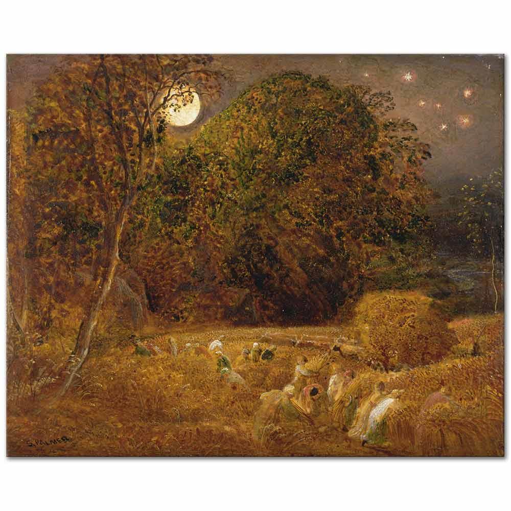 The Harvest Moon by Samuel Palmer as Art Print