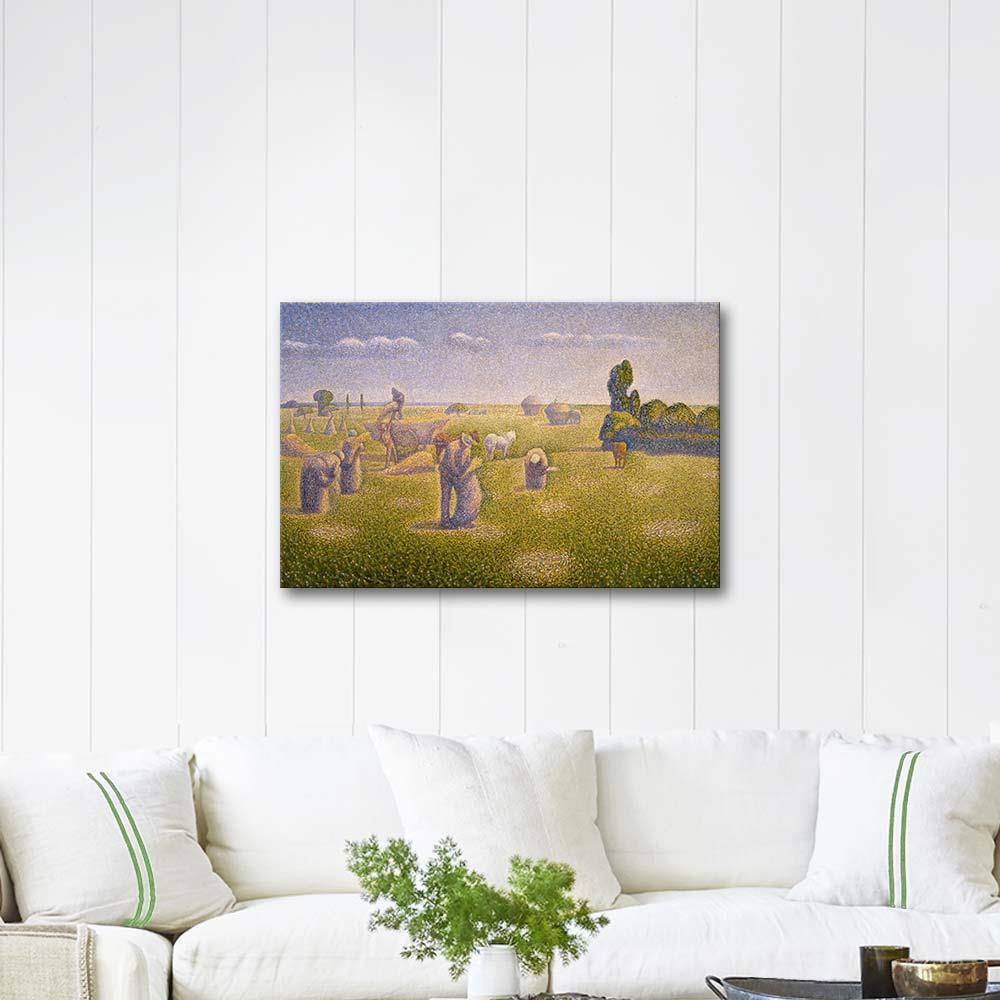 The Harvesters by Charles Angrand as Art Print