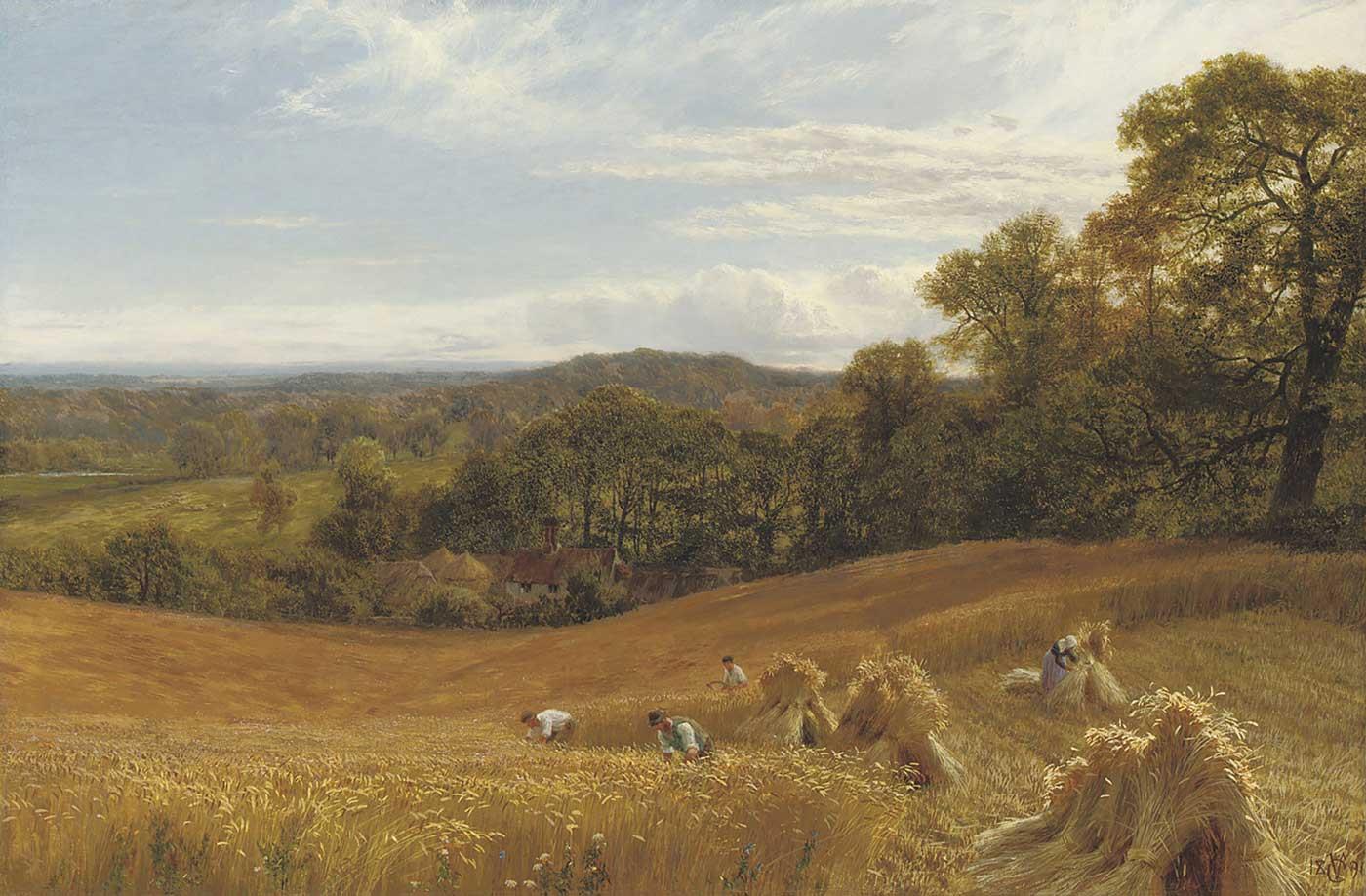 George Vicat Cole Surrey'in Kalbi Kanvas Tablo